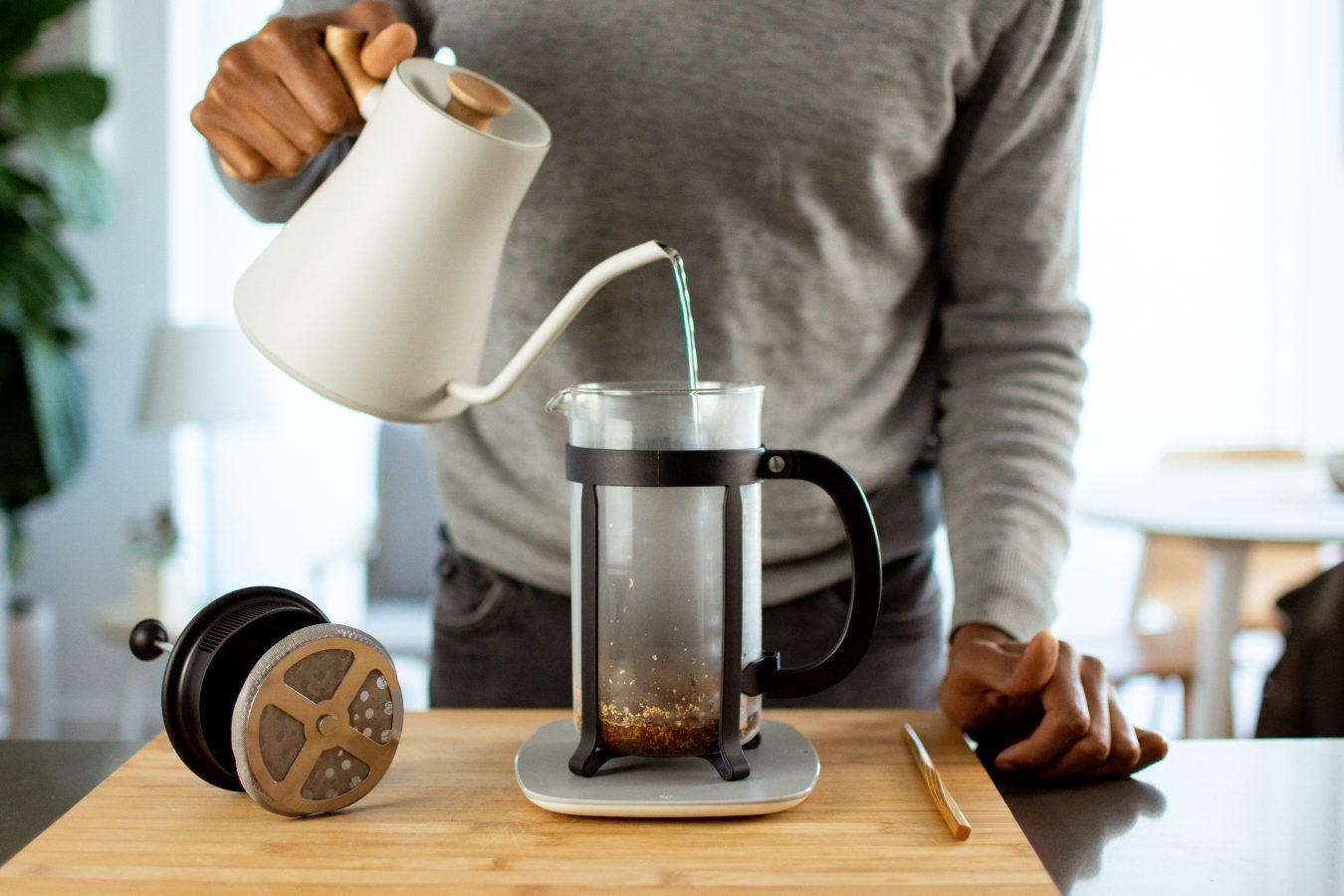 Bodum Chambord French Press Coffee Maker, Silver - Oren's Coffee NYC