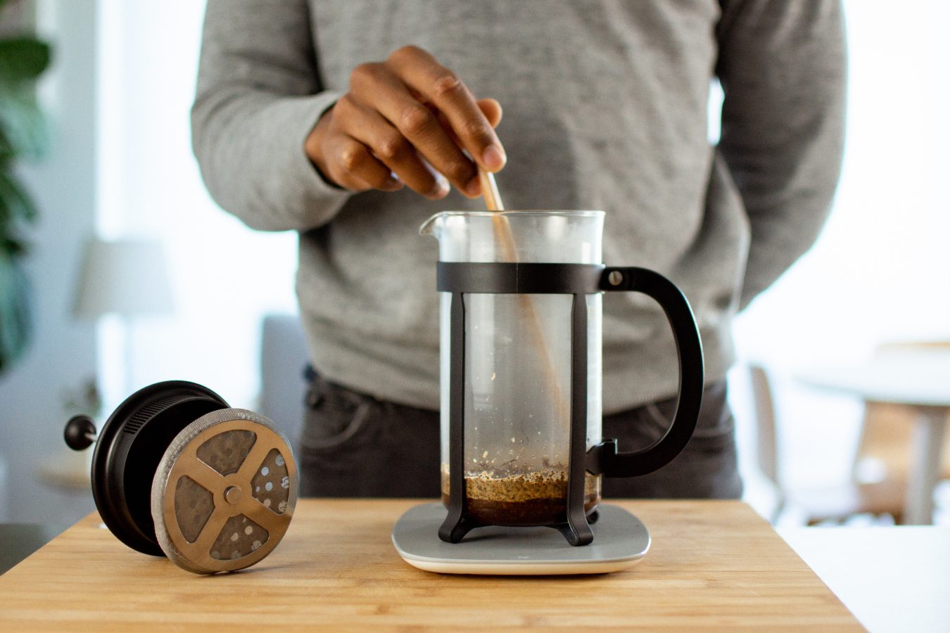 Bodum Chambord French Press Coffee Maker, Silver - Oren's Coffee NYC