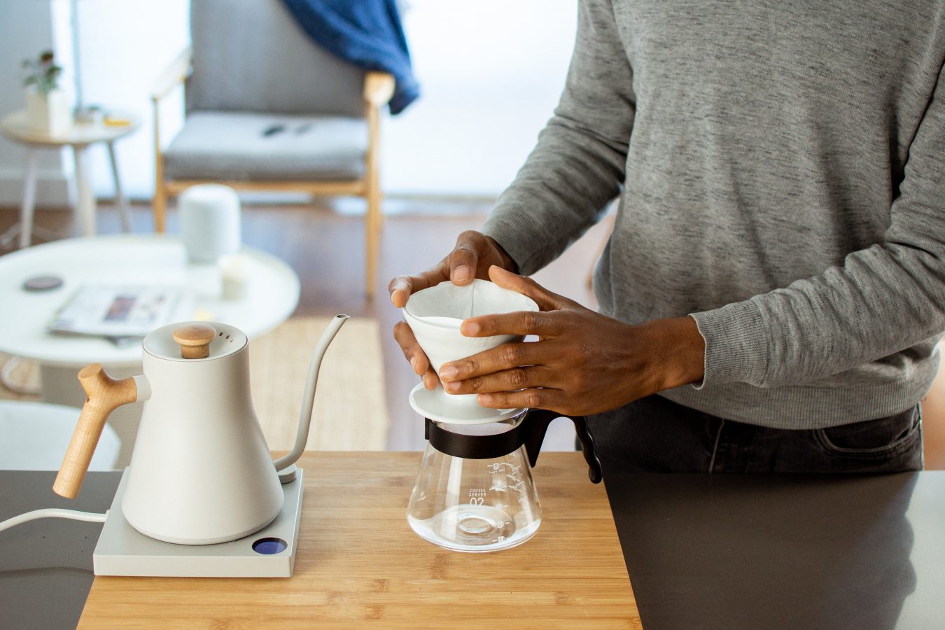 Hario v60 Ceramic Dripper 02 - Black - Oren's Coffee NYC