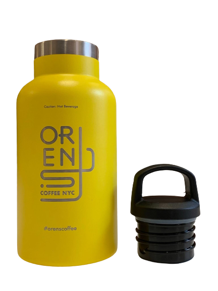 Oren's Logo 12oz Thermos Bottle - Oren's Coffee NYC